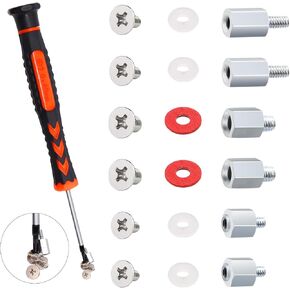 mankk M.2 SSD Screw Kit NVMe Screw SSD Mounting Screws Laptop Screws with Magnetic Screwdrivers for Laptop PC Repair & DIY