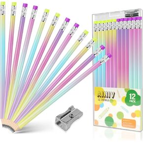 Ainiv 60 Pieces Half Pencils Baby Shower Pencils, 4 Inch Sharpened Pencils with Erasers Pencils for Baby Shower Presharpened Pencils Woodcase Pencils for Baby School Golf Office Supplies