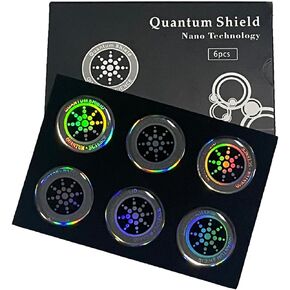 6 Pieces of Cell Phone Protection Neutralizers Stickers, Blockers Equipment Stickers for All Phones Tablets Laptops Computer WiFi All Devices Silvery
