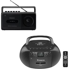 1pc G Keni Portable Cassette Player Boombox AM/FM Radio+1pc G Keni CD و Cassette Player Boombox Combo