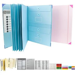 Important Document Organizer Folio,Life Binder for Baby Birth Certificate,Family Emergency Document Folder | in Case i Go Missing Binder Set