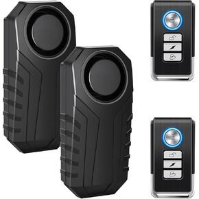 Cruxer Bike Alarm USB Rechargeable with Mount, Electric Bike Alarm with Remote Motion,Wireless Bicycle Security Anti Theft System,Waterproof Vibration Alarm for Ebike Motorcycle Scooter Car (1 Pack)