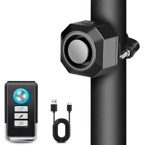 Cruxer Bike Alarm USB Rechargeable with Mount, Electric Bike Alarm with Remote Motion,Wireless Bicycle Security Anti Theft System,Waterproof Vibration Alarm for Ebike Motorcycle Scooter Car (1 Pack) in Kuwait