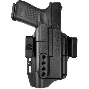 Bravo Concealment Torsion IWB Gun Holster for Glock 19/17 - Compatible with Tactical Weapon Light TLR-1 HL - Adjustable Retention, Inward Cant, and Comfortable Fit or Open or Concealed Carry