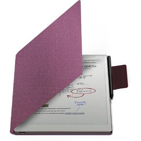 حافظة للورق الرائع Pro Color 11.8"، غلاف خلفي صلب رفيع واقٍ مع مشبك قلم، غطاء مغناطيسي ذكي للورق الرائع Pro 11.8" Color 2024 Tablet فقط (أسود) in Kuwait