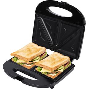 Sandwich Maker 800W Sandwich Press with Non-stick Plates, Double-Sided Heating, Easy Clean and Store Perfect for Cooking French Toast, Omelet,Grilled Cheese, Panini (H103)