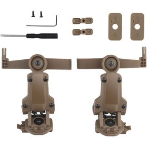Tactical Helmet ARC Rail Adapter Accessories Headphones Holder with COMTAC 3 Headsets OPS Core ARC and Team Wendy M LOK Rail