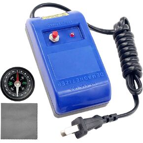 Watch Demagnetizer, Professional Mechanical Wristwatch Repair Degaussing Demagnetizer Tool with Compass, 7.08'' x 7.08‘’ Cleaning Cloth and Instructions, Gifts for Men Women