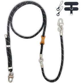 Adjustable Phone Lanyard Crossbody Cellphone Lanyard Around the Neck Extension Rope Phone Strap Detachable Phone Wrist Strap - Air Force Blue