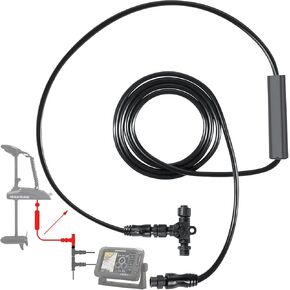 8M0092085 Replacement for MotorGuide Pinpoint GPS Gateway Kit Xi3 and Xi5 Trolling Motors Lowarnce HDS and Elite Ti Sonar GPS Integration Electric Control Module NMEA 2000 Cable, T-Connector, Black