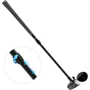 Adjustable VR Golf Club Attachment with Anti-Throwout Controller - Compatible with Meta Quest 2/3/Pro/3S - Enhanced Grip Handle for Oculus Quest Accessories(Only for Right Controller)