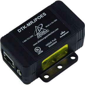 Ditek DTK-MRJPOES Single Channel 10gbe Poe Protector-sheilded Rj45 Connection