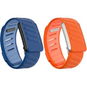 Sport Bicep Bands for Whoop 4.0-2 Pack Adjustable Silicone Breathable Wristbands Replacement Strap Compatible with Whoop 4.0/3.0 Sleep, Wearable Health, Fitness & Activity Tracker