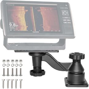 Fish Finder Mount with Heavy Duty Swing Arm for Fishfinders & Chartplotters Marine Electronic with 5" to 12" Screens, Compatible with Garmin Lowrance and More