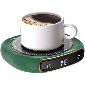 Coffee Mug Warmer Cup Warmer for Desk Auto Shut Off Coffee Warmer Plate(Green)