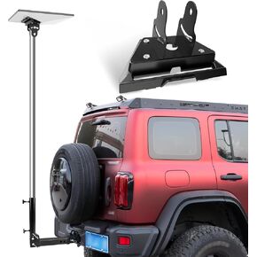 Starlink Mini Pole Mount, Lymorexan 8 Ft Starlink Mimi Mounting Kit with RV Ladder Mount, Removable Stainless Steel Pole, Fits 1 inch Ladder Rails Accessories Suitable for RV, Van, Truck
