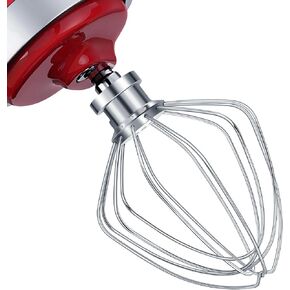 K45WW Stainless steel Wire Whip Attachments for KitchenAid,4.5-5 Quart Tilt-Head Stand Mixer Accessory,Egg Cream Stirrer,Flour Cake Balloon Whisk(K45 KSM75/85/95/100/150/165/175/180/195)