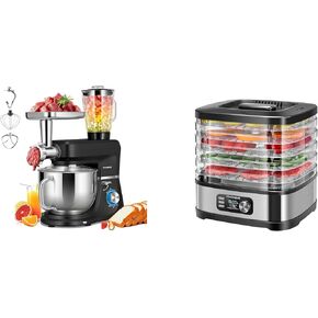 VIVOHOME 3 in 1 Multifunctional Stand Mixer with Food Dehydrator Machine