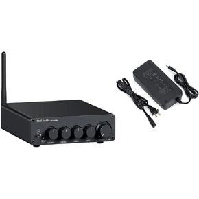 Fosi Audio 48V 5A Power Adapter Supply and BT30D Pro Bluetooth Subwoofer Amplifier 2.1CH