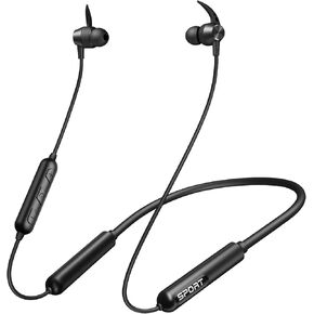 CXK Neckband Bluetooth Headphones, Bluetooth 5.3 Wireless Headphones 80Hrs Extra Long Playtime Stereo Bass in-Ear Headsets with Mic, IPX6 Waterproof Earbuds, Neckband Earphones for Sport, Business