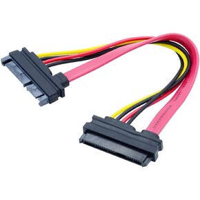 NFHK SFF-8482 SAS 29 PIN إلى SATA 22PIN DISK Drive Drive Cable مع 15 PIN SATA POWER