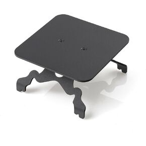 Multi-Functional Metal Stand for Desktop Black Sand Effect Speaker Desktop Speaker Mount Stands Mini Plant Holder (Square)