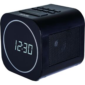 Memorex MX-CR140 Clock Radio with USB Charging | Dual Alarm Clock with FM PLL Radio, Sleep Timer, Snooze Function & 0.6" White LED Display | Compact Bedside Digital Alarm Clock with Battery Backup
