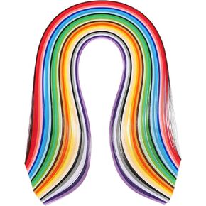 PATIKIL 520pcs Quilling Strips Paper 3/8"(10mm) 39cm Origami Paper Quilling Strip for Art DIY Hand Craft 26 Colors