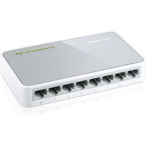 TP-Link 16 Port 10/100Mbps Fast Ethernet Switch , Desktop or Wall-Mounting , Plastic Case Ethernet Splitter , Unshielded Network Switch , Plug and Play , Fanless Quiet , Unmanaged (TL-SF1016D)