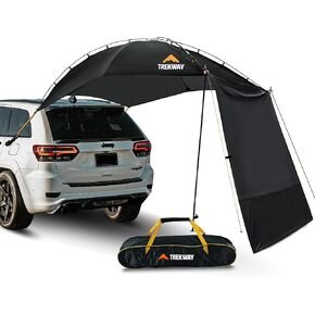 Trekway Waterproof Portable Vehicle Awning| Pop up Canopy | Sun Shade with Outdoor Privacy Wall| Great for Camping| Beach| Picnics| Etc.| Fit Great on Car| SUV| Jeep| Etc.