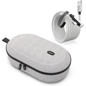 Syntech Hard Carrying Case Compatible with Meta Quest 3/2, Link Cable 16 FT