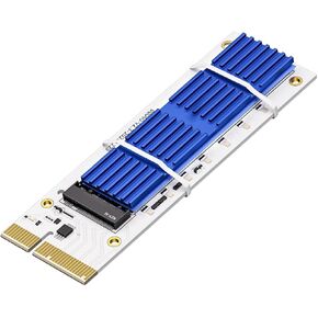 NVME M.2 SSD إلى محول PCIE X16/X8/X4 مع مرار الحرارة من الألومنيوم ، M.2 إلى بطاقة تمدد SSD PCI-Express ، دعم 4TB NVME SSD