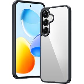 Fntcase لـ Samsung Galaxy S24 -FE Case: حماية من الدرجة العسكرية واضحة للحماية المضادة للصفرار النحيف - غطاء الهاتف الخليوي الشفاف الوعرة (واضح)