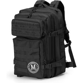 aiGear Tactical Backpack, 45L Letter 'M' Surname Series Military Backpack, 3-Day Bug Out Bag for Men Women Hiking Camping Hunting Quick Recognition Army Daypack