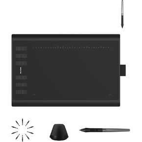 Huion Inspiroy H1060P Graphics Drawing Tablet with 2 PCS Digital Pen PW100, OTG Adapter Included