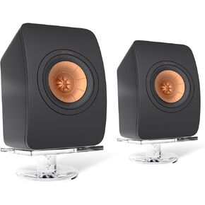 Acrylic Desktop Speaker Stand, 10°tilt Design Studio Monitor Stand, Bookshelf Desktop Audio Stand, Compatible with a Variety of Speaker Stands(1 Pair)