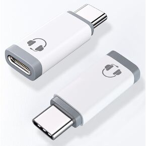 2 Pack USB C to Light-ning Audio Adapter, Type C Male to Light-ning Female Earphone Converter for iPhone 16/15, iPad Pro/Air, MacBook and More (Only for Headphone, No Charge)