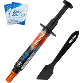 Syy Thermal Paste CPU مع مجموعة أدوات ، وحدة المعالجة المركزية المركبة الحرارية لـ IC/Processor/CPU/جميع المبردات ، Formula New Carbon سهلة تطبيقها (4G)