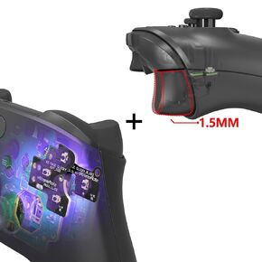 eXtremeRate Custom Clicky Hair Trigger Kit + ABXY Clicky Kit V2 Replacement for Xbox Series X/S Controller & Xbox Core controller Model 1914 - Controller NOT Included