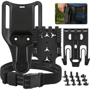 طقم نظام قفل سريع مع Gaiters-Carry مسدسًا يوميًا بدون آلام في الظهر. كما هو سهلة مثل ارتداء المراقبة الجيدة للدوريات اليومية والمسابقات في الهواء الطلق.