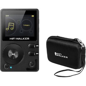 H2 128GB with Hard Carrying Case - HiFi MP3 Player with Bluetooth, Lossless DSD DAC Flac, High Resolution Music Player, Portable Audio Player with 128GB Memory Card, Supports up to 256 GB
