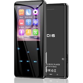 64GB MP3 Player with Bluetooth 5.3, White Noise Sound Machine for Kids, Portable Music Player with Speaker, FM Radio, Voice Recorder, Shuffle Repeat, Digital Audio Players for Sports Running