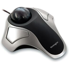 Kensington 64327 Orbit Optical Trackball,6-Ft Cord,5-Inch x5-1/2-Inch x1-3/4-Inch,Black/Silver