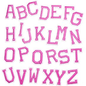 26pc/مجموعة الحديد على رسالة أبجدية مطرزة بقع مطرزة للملابس شارة لاصقة تزيين بقع إصلاحات القبعات القبعات القبعات أكياس جينز ملحقات الملابس (الضفدع الأزرق) in Kuwait