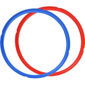 Silicone Sealing Rings for Instant Pot 6 Quart Pressure Cookers,Replacement Silicone Gasket Seal Rings Fit IP-DUO60, IP-LUX60, IP-DUO50, IP-LUX50, Smart-60, IP-CSG60 and IP-CSG50 (Red/Blue/Clear) in Kuwait