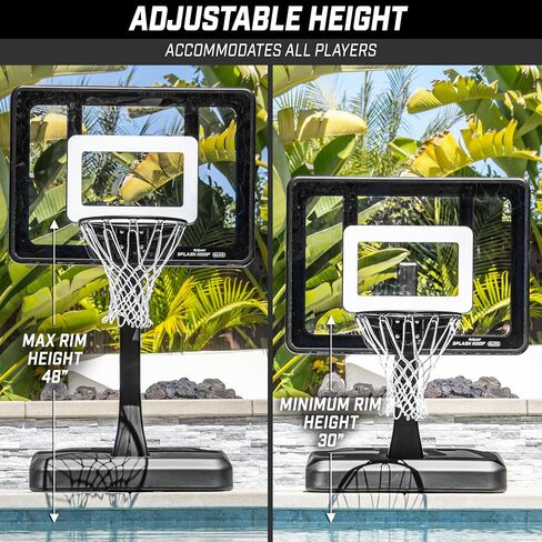 GoSports Splash Hoop ELITE Pool Basketball Hoop with Premium Acrylic Backboard and Water Weighted Base in Saudi Arabia