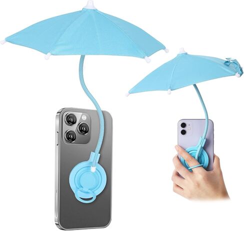 TDTOK Magnetic Phone Umbrella For Sun with Universal Adjustable Phone Ring, Outdoor Anti-Reflective Magnetic Cell Phone Umbrella Sun Shade for iPhone 16 15 14 13 12 Pro Max in Saudi Arabia