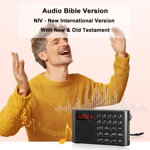 KJV Audio Bible Player, Electronic Talking Audio Bible KJV Player with New & Old Testament for Easy to Travel with and Listen Words Anytime, King James Version in Saudi Arabia