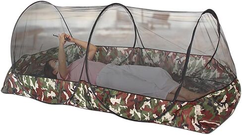 Mosquito Tent,Folding Netting Bed Tent,Portable Mosquito Netting with Bottom,Camping Tent Fine Mesh Mosquito Net for Adults Kids Travel Camping Backyards Canopy Outdoor (Sunshade, 2 Person) in Kuwait