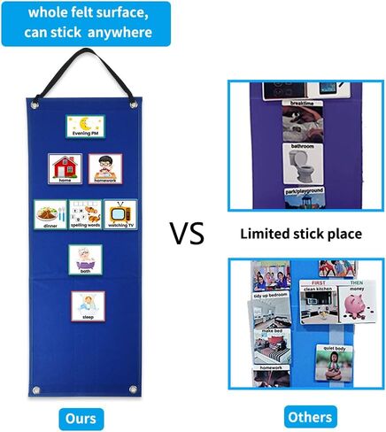 Visual Schedule Chart for Kids,Daily Routine Chart for Toddlers with 70 Cards,Autism Learning Materials Kids for Home in Saudi Arabia